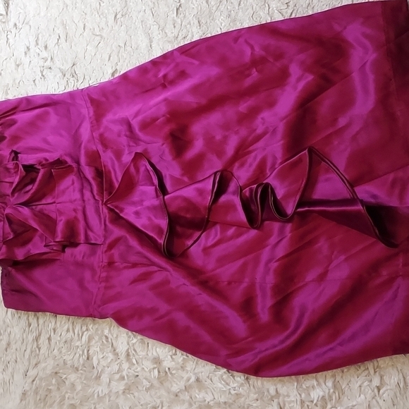 EXPRESS STRAPLESS SILK COCKTAIL DRESS SZ-10 - Picture 7 of 11